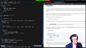 React Lesson - Compositon with HOCs, Render Props, Hooks and Context