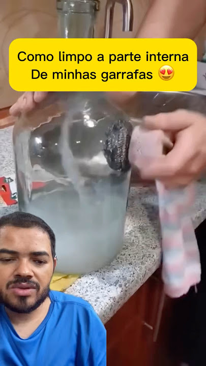 How to clean the inside of glass bottles #tricks #tipoftheday #dollartips #hometips