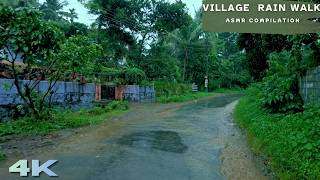 A Journey Through Rainy Villages 🌧️🌿 | 4K Rain Walks for Sleep, Relaxation & Meditation