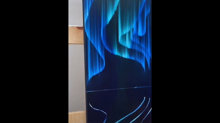 How to paint Northern Lights very simple drawing acrylic painting for beginners.