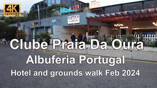 [4K] Muthu Clube Praia Da Oura Hotel walk  [PCO] Albufeira Portugal Feb 2024