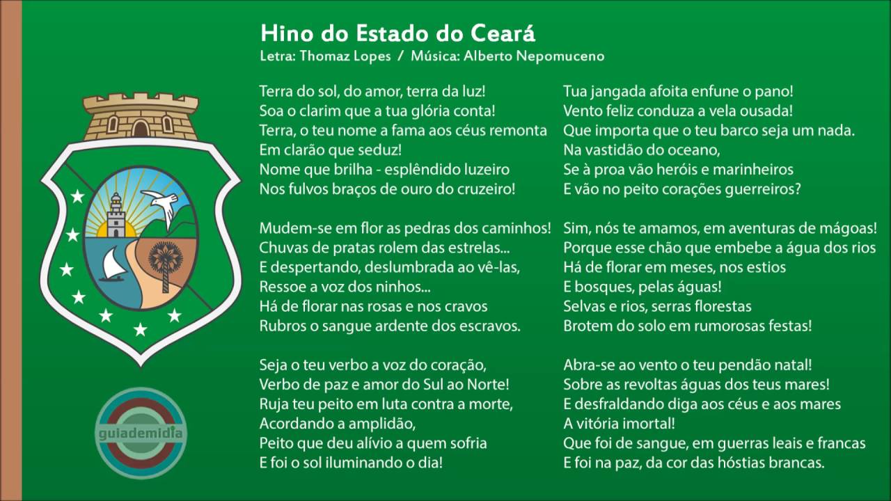 Hino do Estado do Ceará YouTube