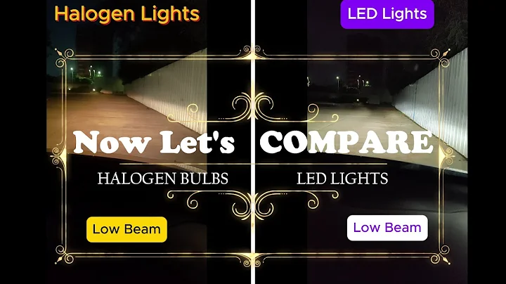 Osram 80W LED Headlight vs Halogen Lights Comparison | Brightness & Beam Comparison Test!