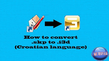 How to convert skp to i3d (Croatian language)