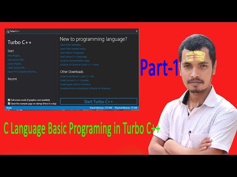 C Language Basic Programming in Turbo C++ | Basic Language Learn