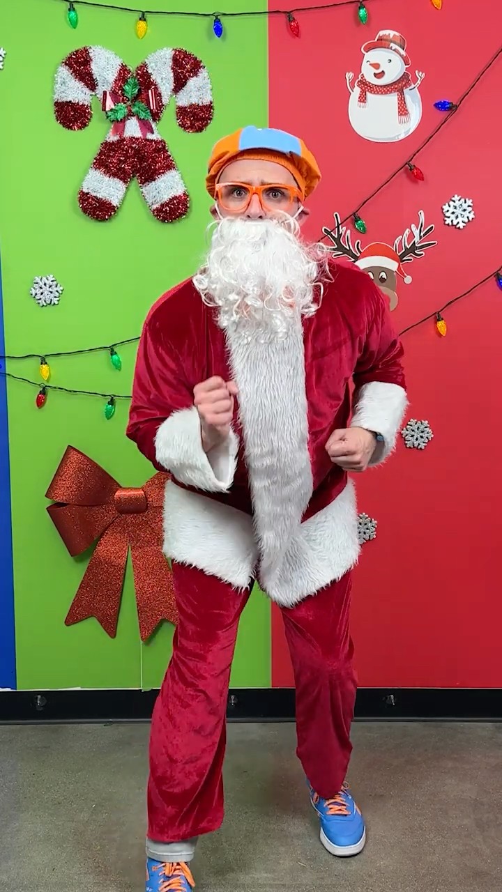 Santa Blippi is coming to TOWN! Blippi's Christmas Costume Challenge! #blippi #shorts