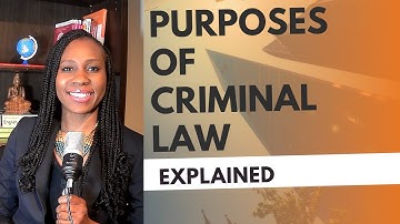 The Purposes of Criminal Law