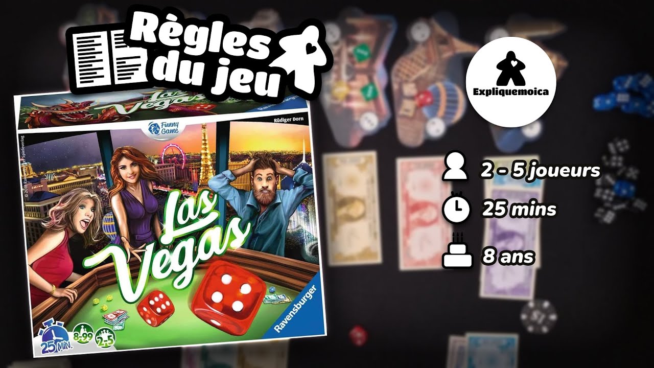 🎲 LAS VEGAS 🎲 règle du jeu en français par expliquemoica 