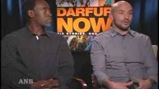 DON CHEADLE AND COLLEGE STUDENT TAKE ON DARFUR