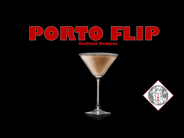 Porto Flip, How to Make a Cocktail, Step by step