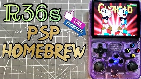 R36s testing PSP homebrew games ,  new update 2024