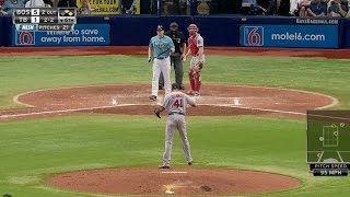 BOS@TB: Ogando strikes out Krauss to escape the jam