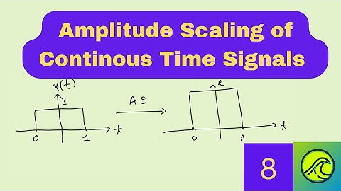 Amplitude Scaling of Continous Time Signals | Engineering from Base
