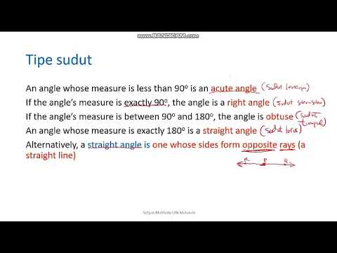 Video: Bagaimana cara mengidentifikasi sudut komplementer dan sudut vertikal bersuplemen?