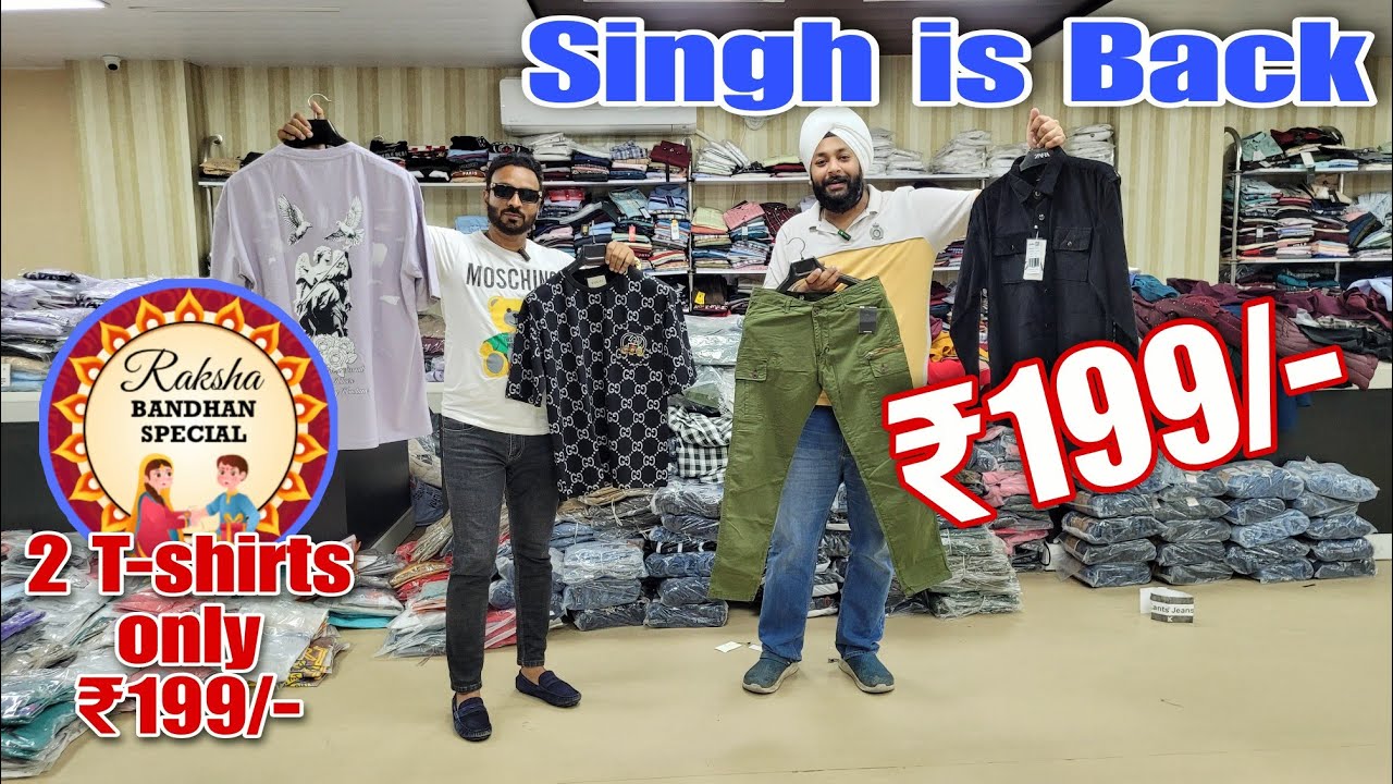 Price Drop SALE 2 Tshirt Only 199/Best clothes shop in Delhi Retail