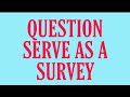 This is a question serve as a survey for my viewers technovest ph