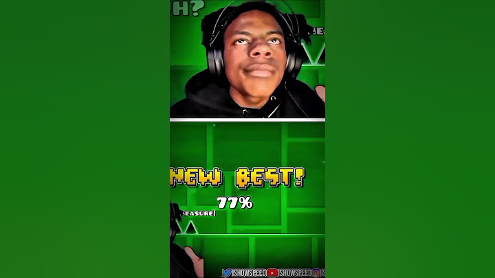 SPEED Beats the IMPOSSIBLE Level in Geometry Dash 🤯 #shorts #ishowspeed #shortsfeed