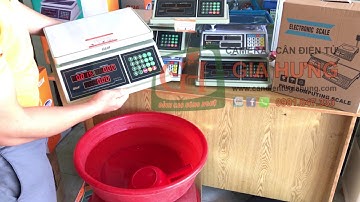 Review Cân tính tiền 30kg chống nước QUA 832 - Cân Điện Tử GIA HƯNG 0981047333