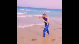 UFC Fighter Khabib Nurmagomedov Looks like Zeeshan Ullah Shadow Boxing on the Beach