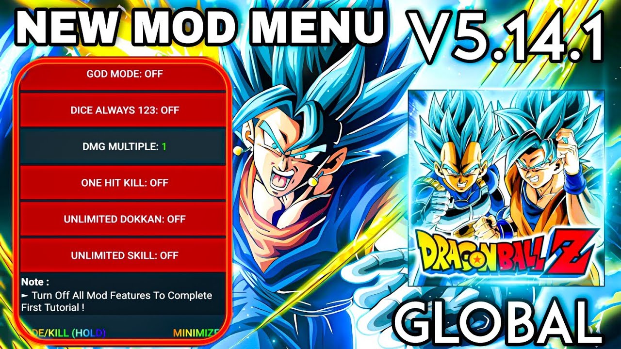 DRAGON BALL Z DOKKAN BATTLE v5.0.0 MOD APK (God Mode/Dice Always)