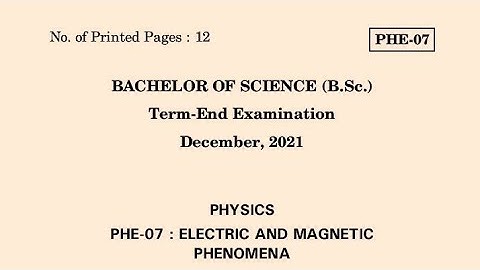 PHE-07  DECEMBER-2021 QUESTION PAPER IGNOU