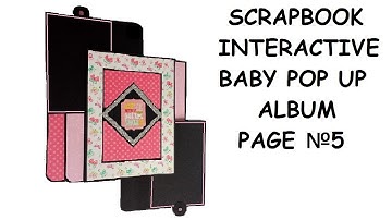 Scrapbook: Interactive pop up album) Baby girl memories book! Ideas pop up page