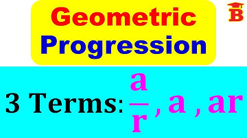 To find 3 terms of a G.P.