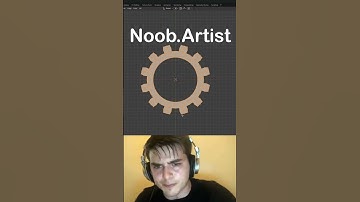 Noob vs Pro Artist: Creating Gear #blendertutorial #blender #blendercommunity #blender3d #b3d