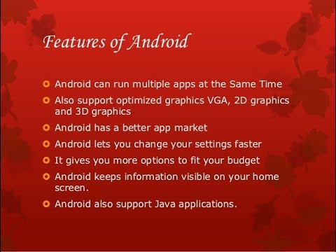 Video: Features Of The Android Operating System