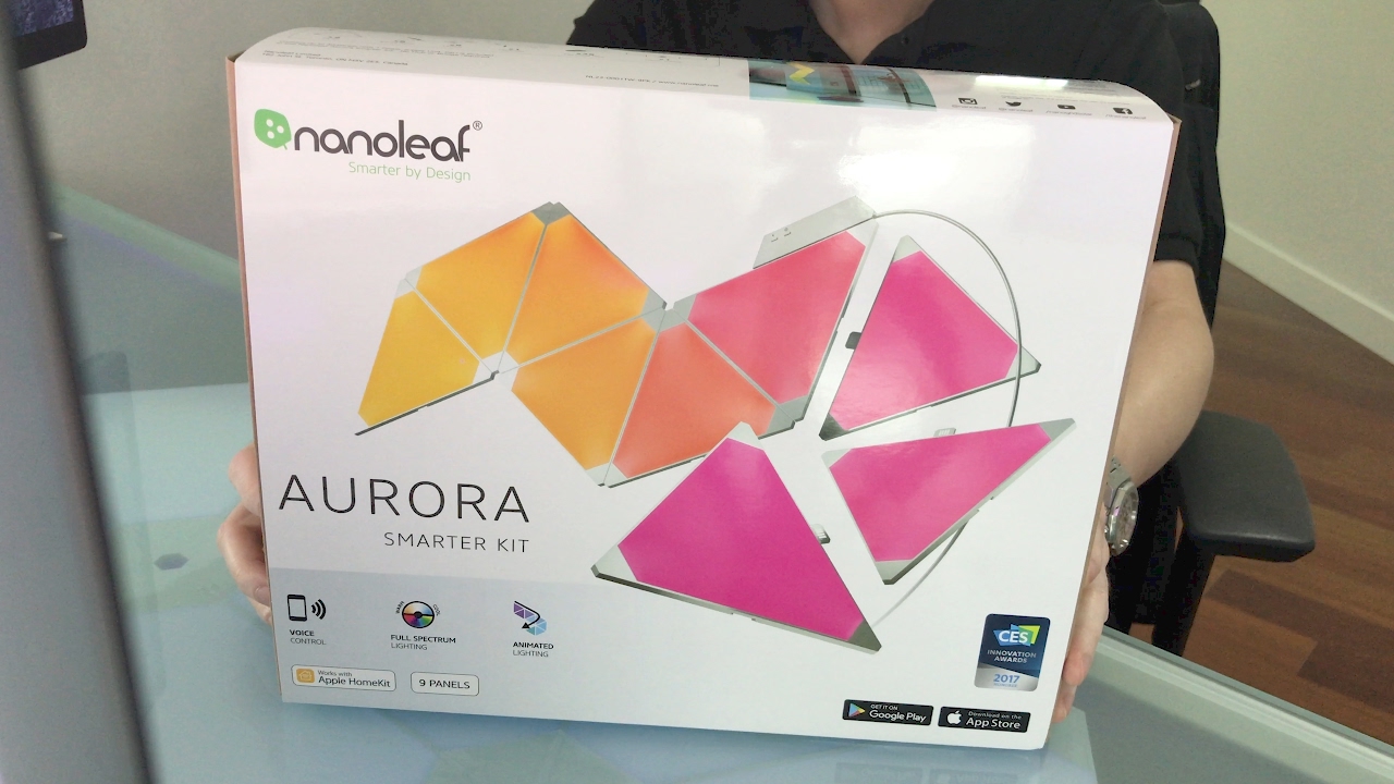 nanoleaf aurora smarter kit complete unboxing in 4k youtube