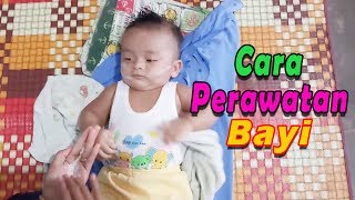 Cara Merawat Bayi Setelah Mandi | Funny Baby and Cute