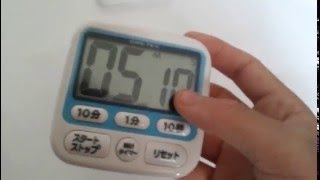 DRETEC 時計付大画面タイマーT-140BL商品レビュー
