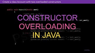 Java Create and overload constructors - The Urban Penguin