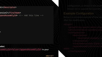 How to Use the Maven Assembly Plugin and Remove the Assembly Descriptor ID from the File Name