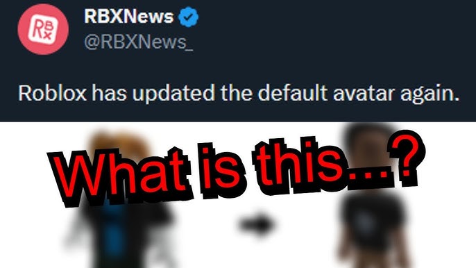 RBXNews on X: Roblox has updated the default avatar again. https