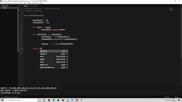Python Quick Builds #2 - ASCII Converter