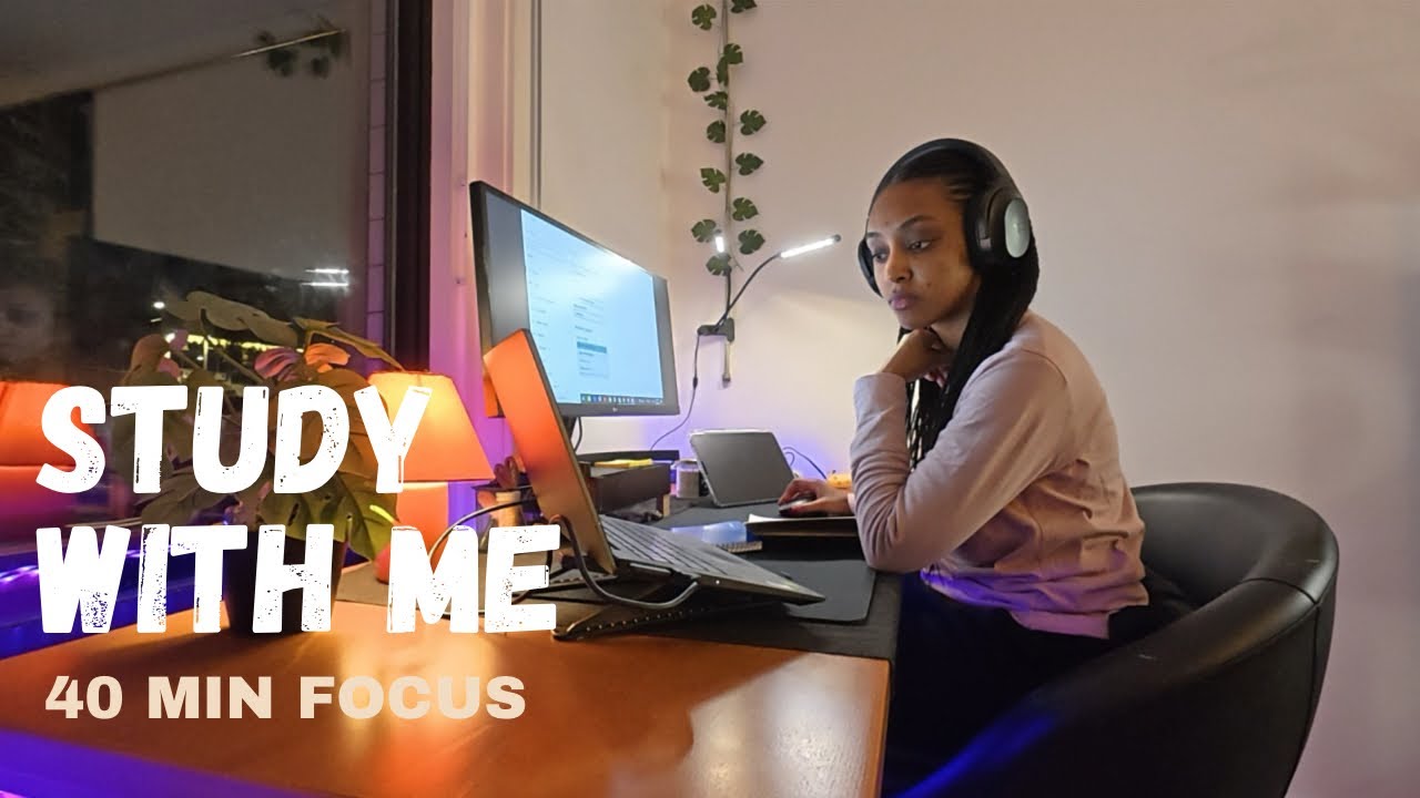 40 Minute Study With Me | Quiet Focus | No Music