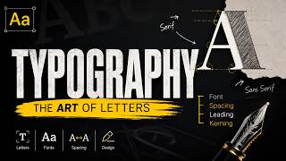 Typography in Graphic Design: Complete Beginner’s Guide | Fonts, Spacing  @LaibaGraphicSpark