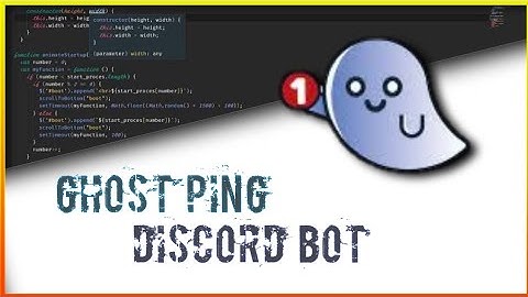 Ghost ping discord Bot in 7 lines | discordjs | Unknown Programmer
