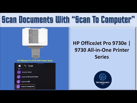 Принтер HP OfficeJet Pro 9730: сканирование документов с помощью функции «Сканировать на компьютер»
