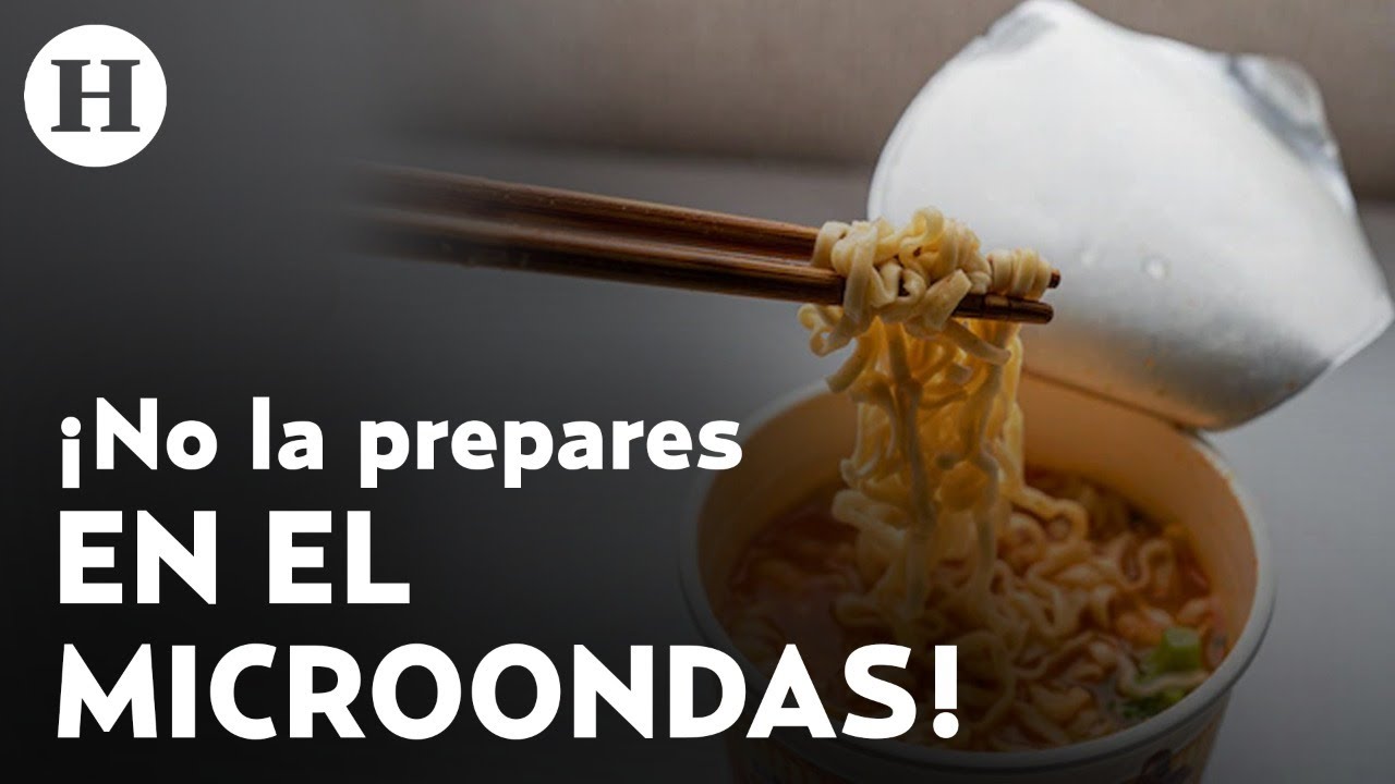 ¡Cuidado! Sopa Maruchan preparada en horno de microondas podría poner