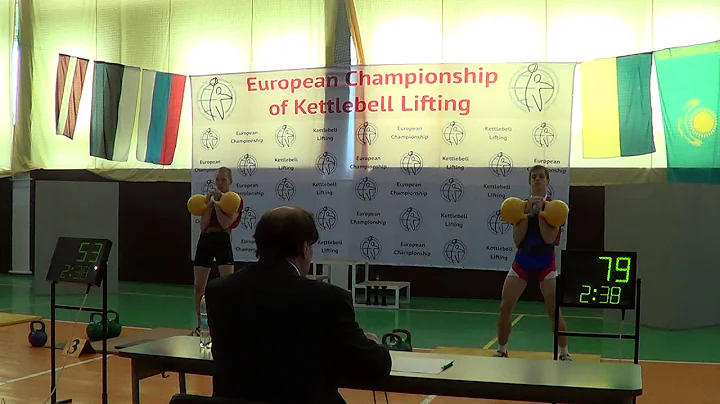 European championship of kettlebell sport 1618 years old 2014. Tallin. Smirnov Vladimir jerk 16 kg