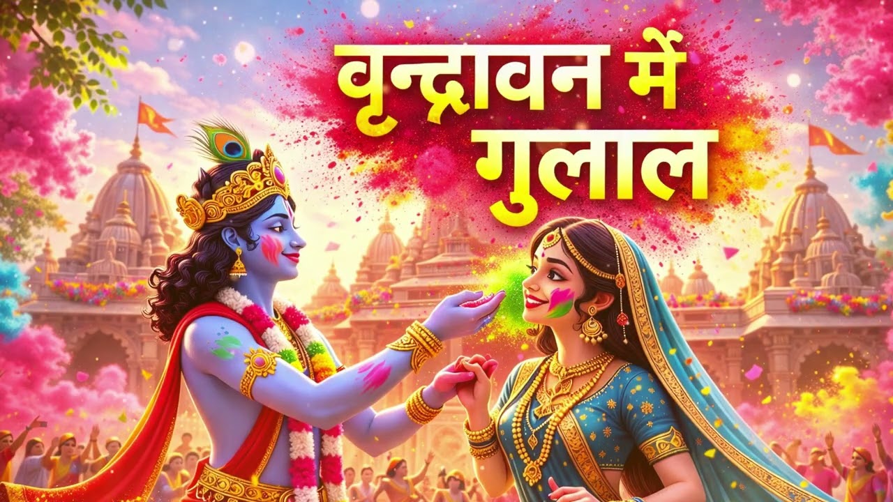 वृन्दावन में उड़े रे गुलाल कह दो राधा रानी से - Vrindavan Mein Ude Re Gulal | Viral Holi Bhajan 2026