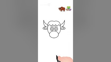 How to Draw a Bison #Shorts #drawing #drawingtutorial #drawingforkids #chuchutv #drawingshorts