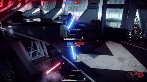 Luke Skywalker VS Darth Vader Lightsaber Duel - Star Wars Battlefront II