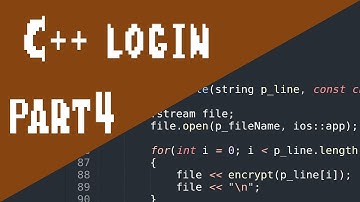How to Make a C++ Login Program Part 4