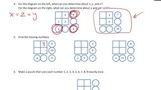 Math 110 - 7D Addition and Subtraction Puzzles