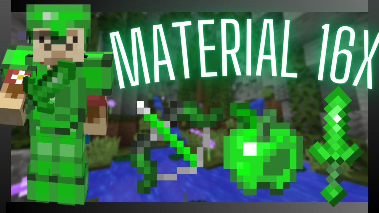 Material⭐ 16x GREEN 1.8.9 16x PvP Pack RELEASE - YouTube