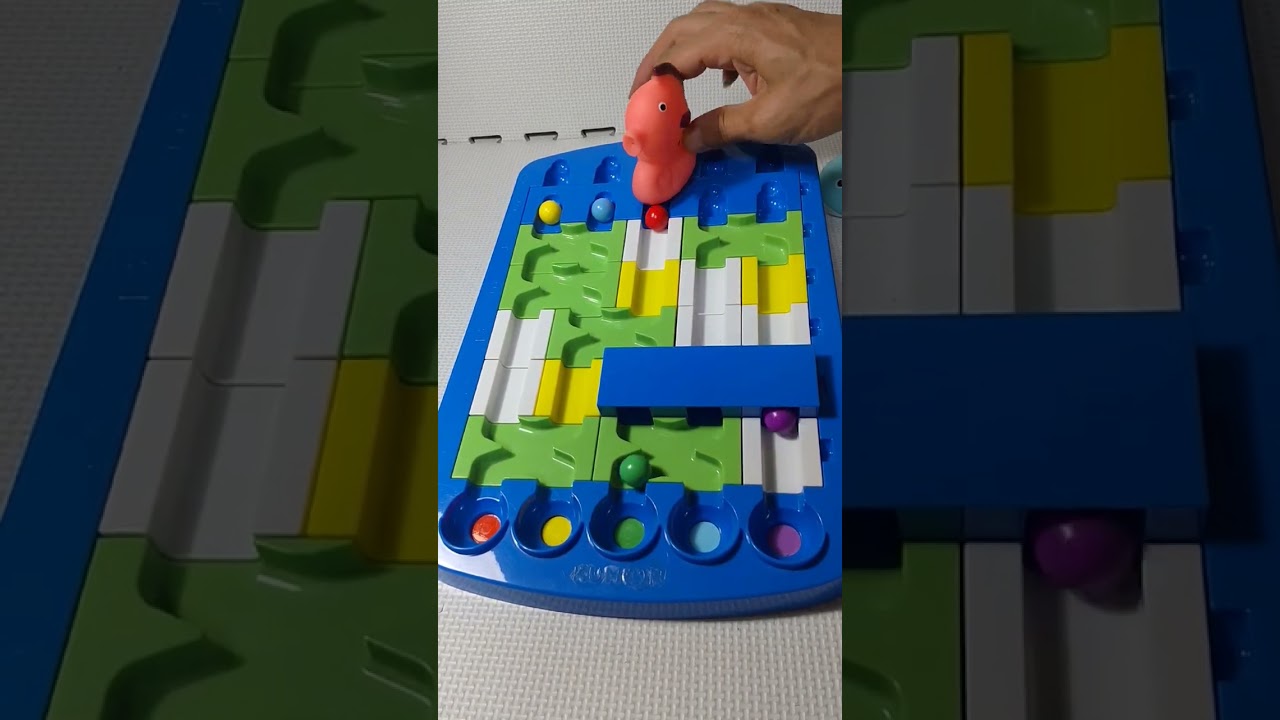 Marble Run ASMR ☆☆♫ Marble Rolling & Color Ball ♡▨◯_ ▷ #Shorts