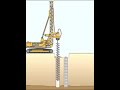 Pile foundation animation with details